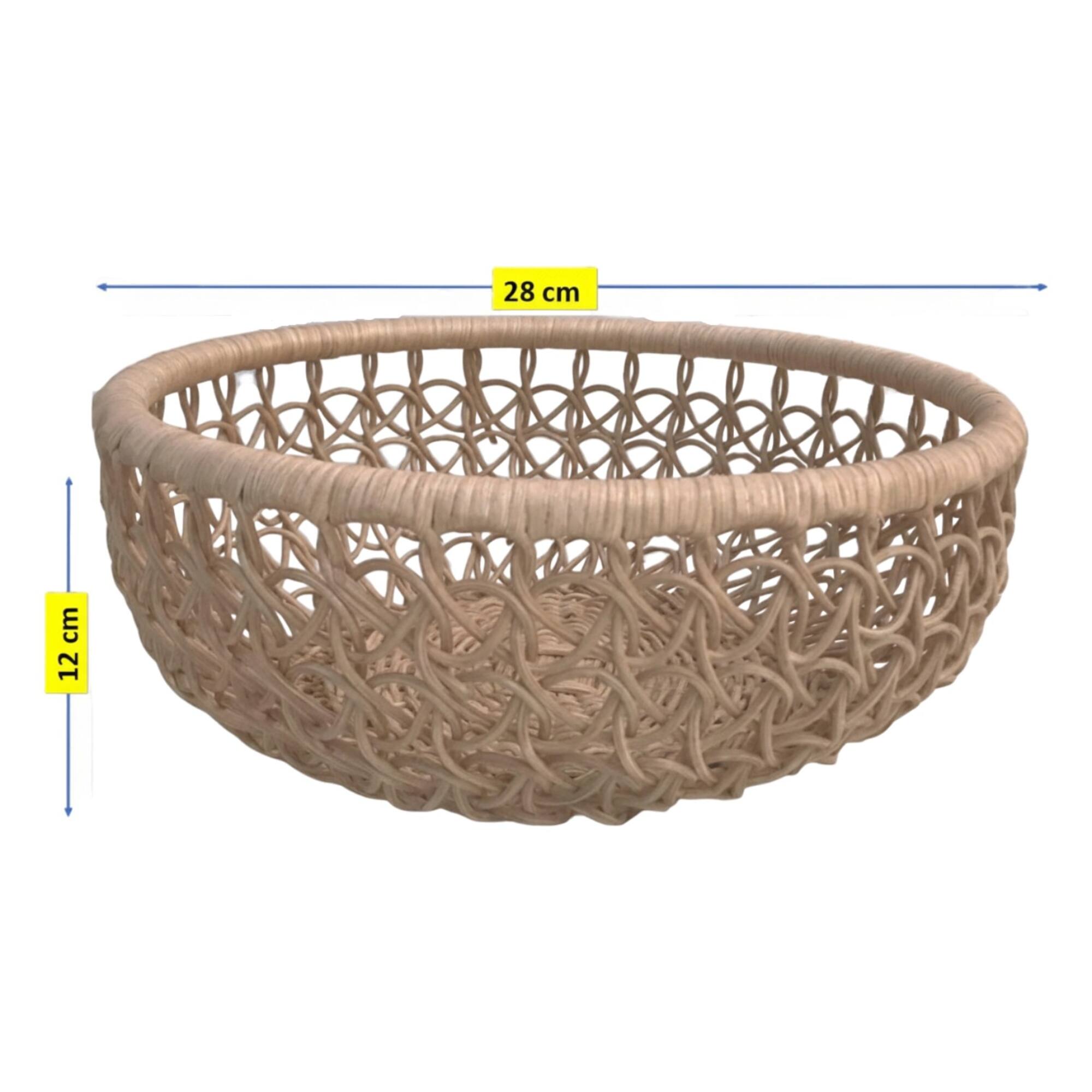 Open Bowl Rattan Basket by Ashland